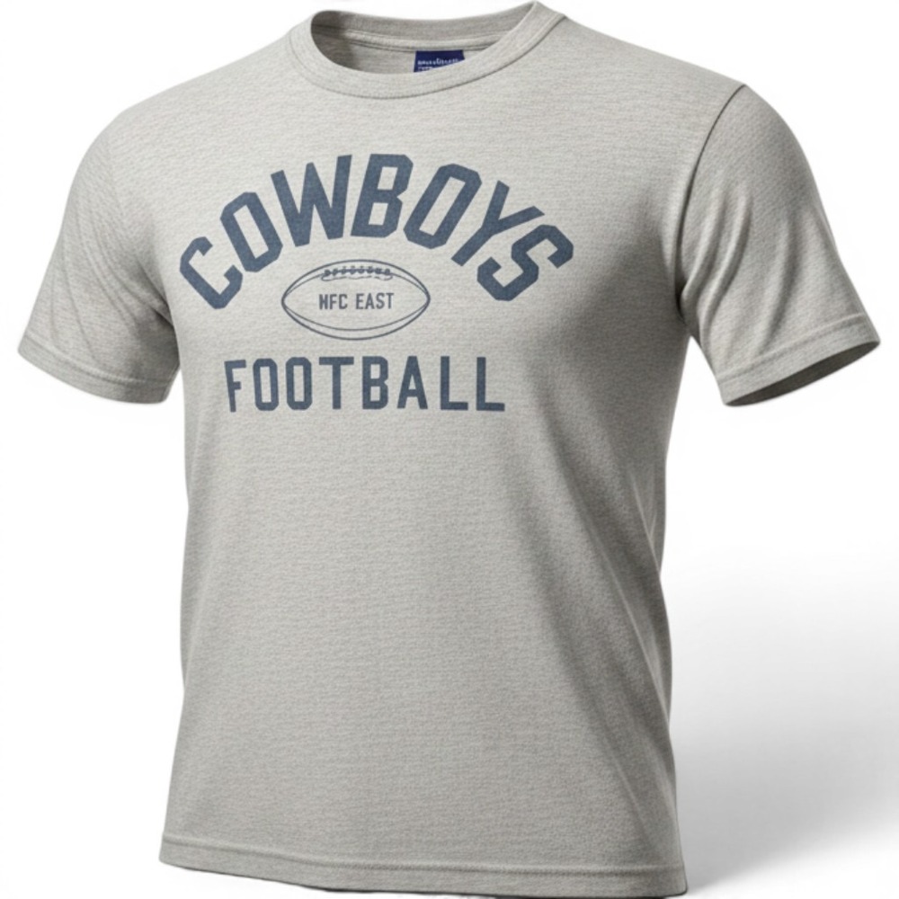 Dallas Cowboys T Shirt Authentic Apparel Mens Medium Gray Graphic NFC East NFL